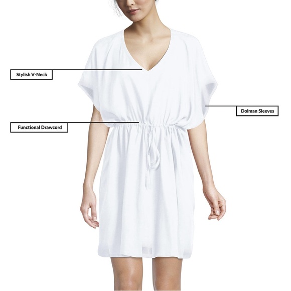 NWT Lands' End Ladies Swim Cover-Up Size XS-S - Picture 7 of 9